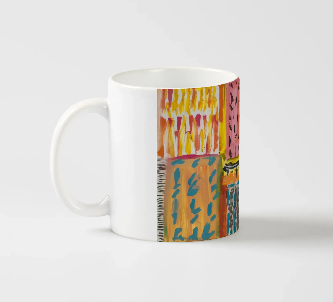 Mosaic Hue Patchwork ceramic mug by Sublime Layers