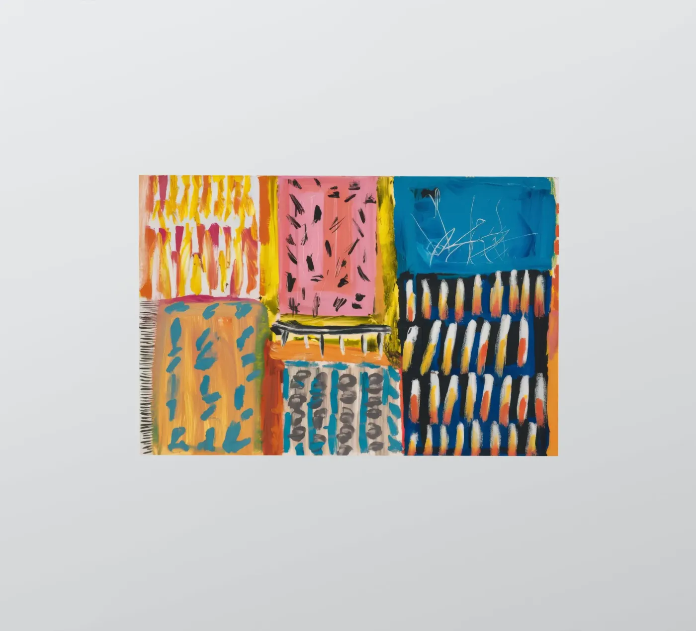 Mozaïek patchwork sticker van Sublime Layers