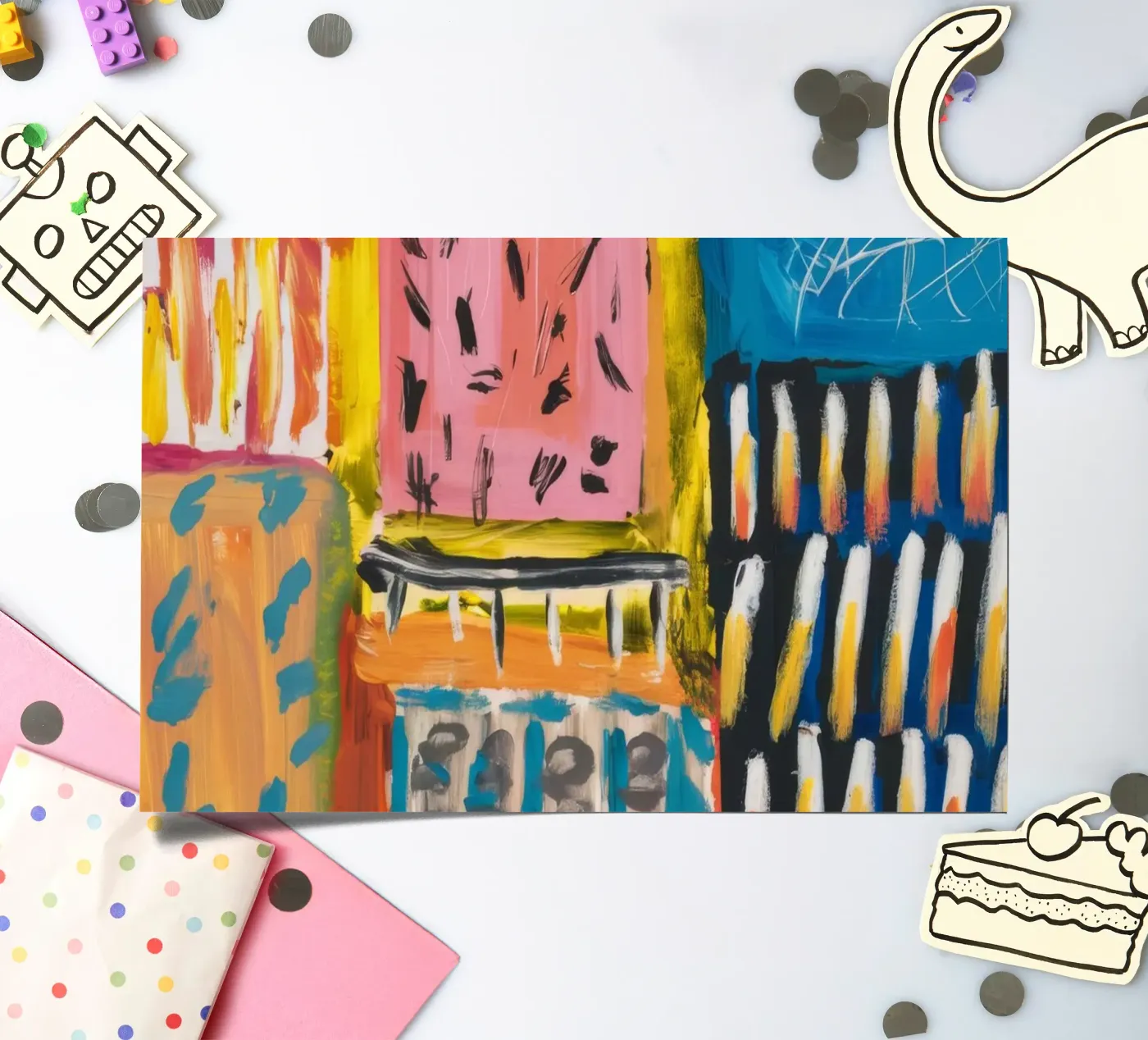 Mozaïek patchwork stickervel van Sublime Layers