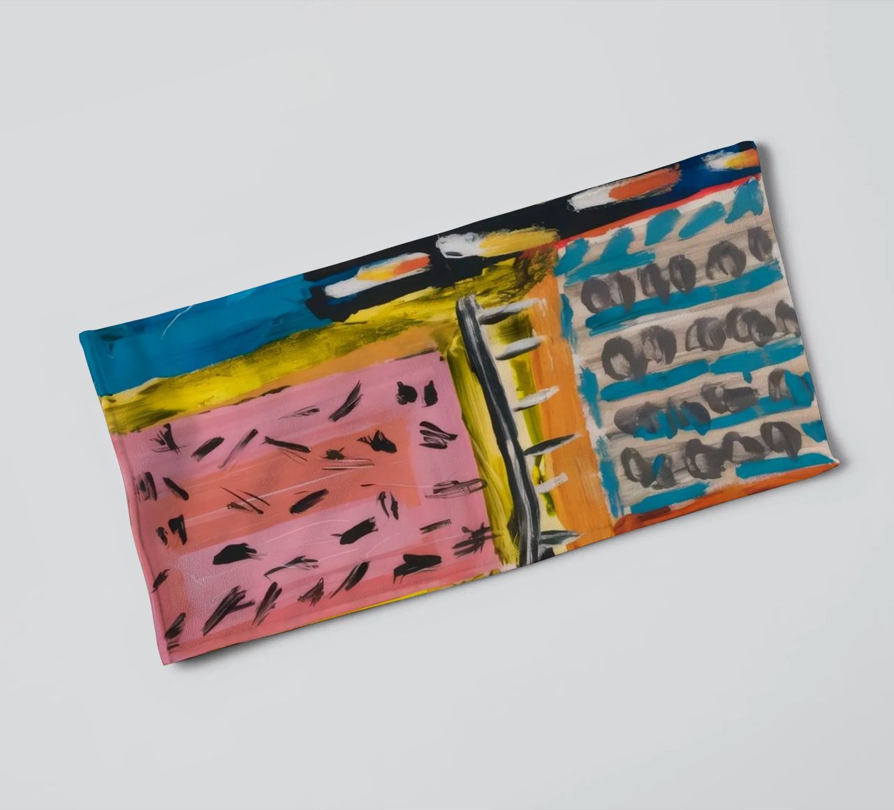 Patchwork a tinte mosaico asciugamano da bagno da Sublime Layers