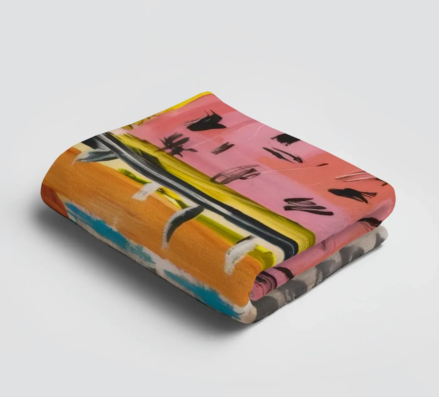 Mozaïek patchwork badhanddoek van Sublime Layers