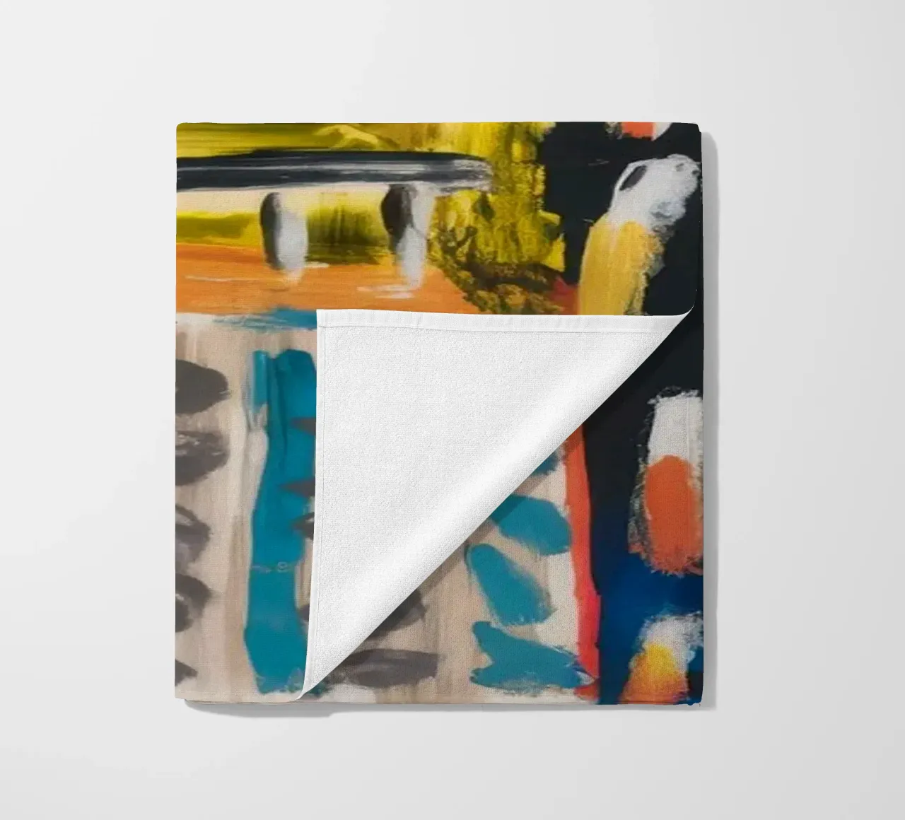 Patchwork a tinte mosaico telo mare da Sublime Layers