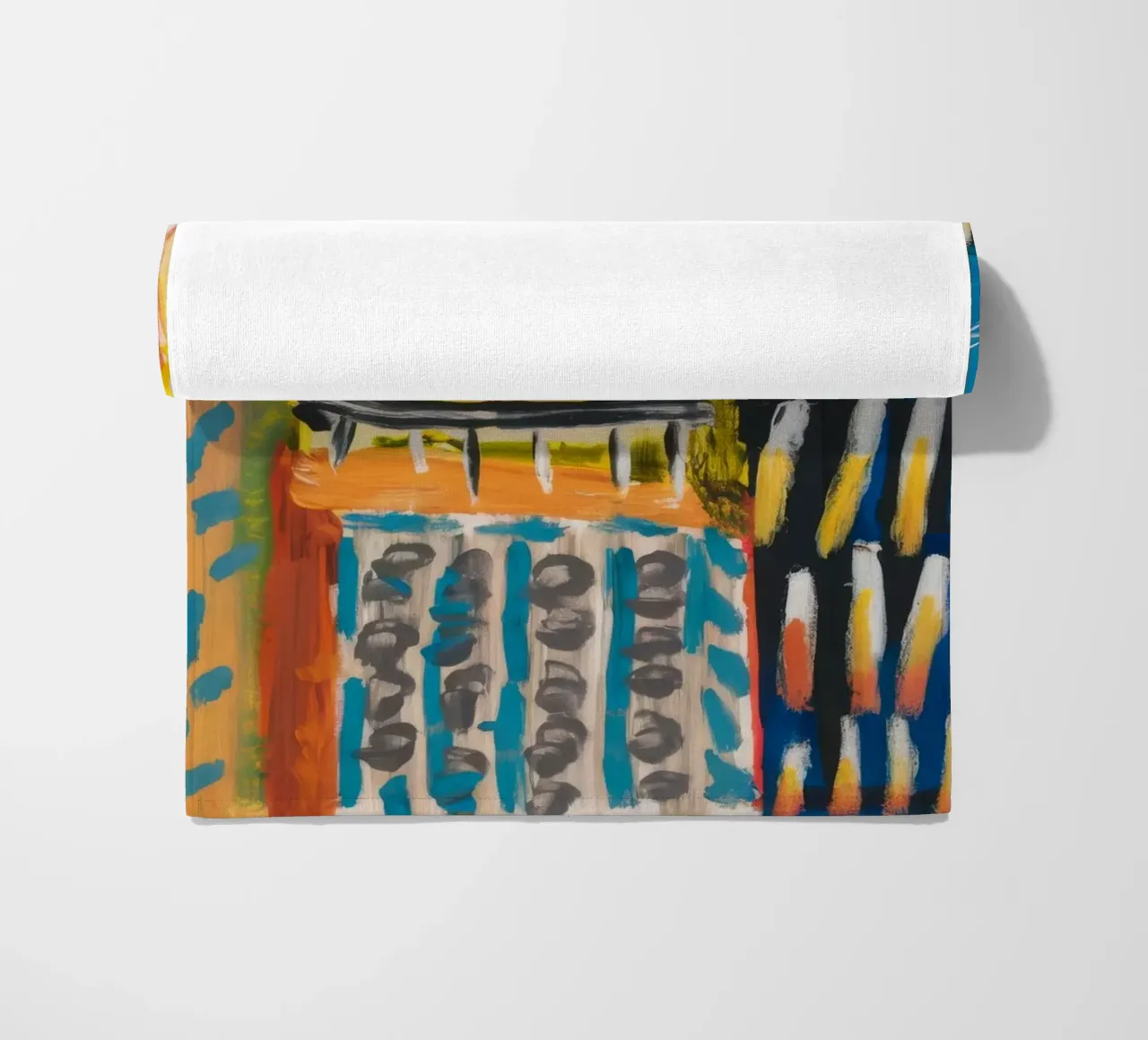 Patchwork a tinte mosaico telo mare da Sublime Layers