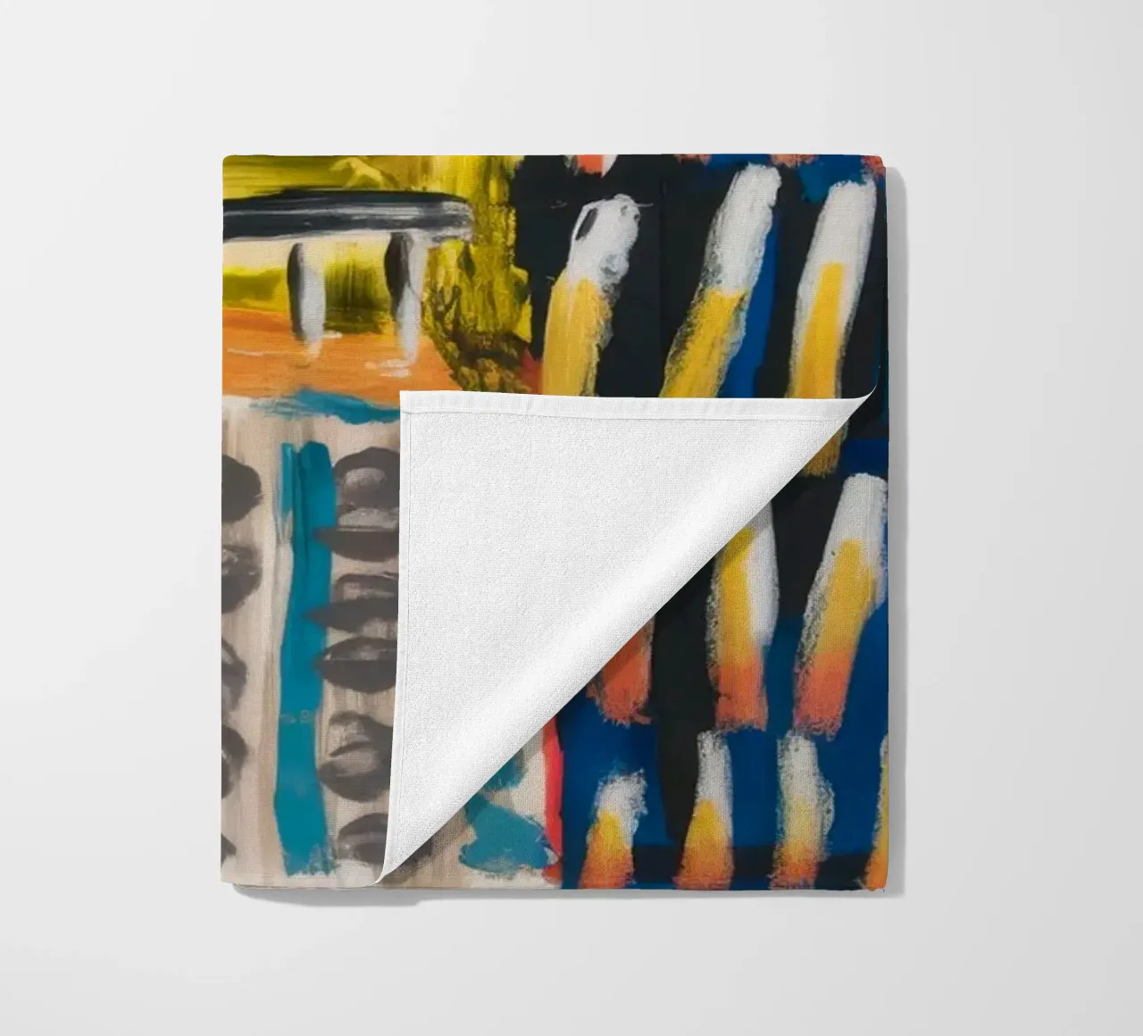 Patchwork a tinte mosaico telo mare da Sublime Layers