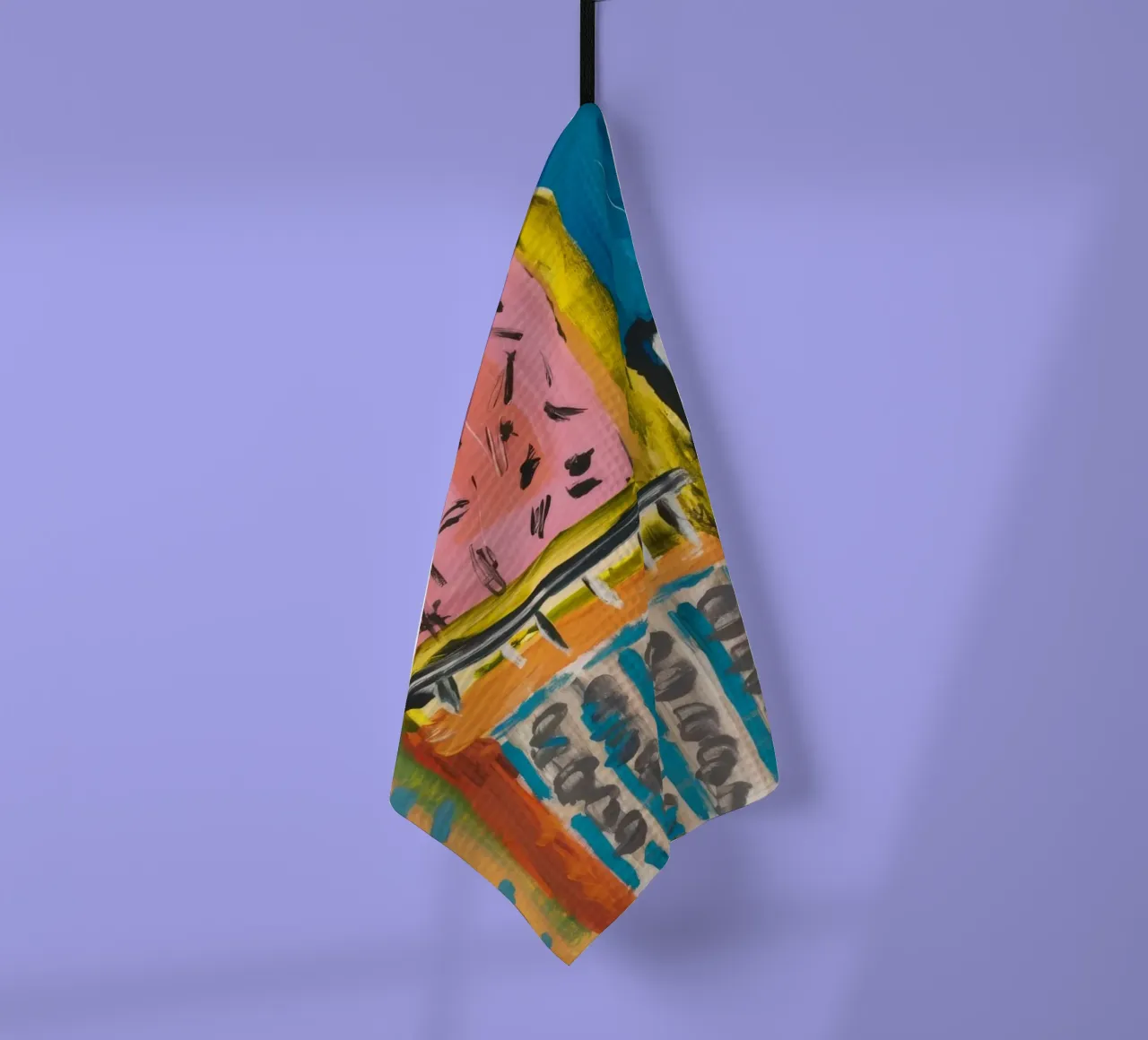 Patchwork a tinte mosaico canovaccio da cucina da Sublime Layers