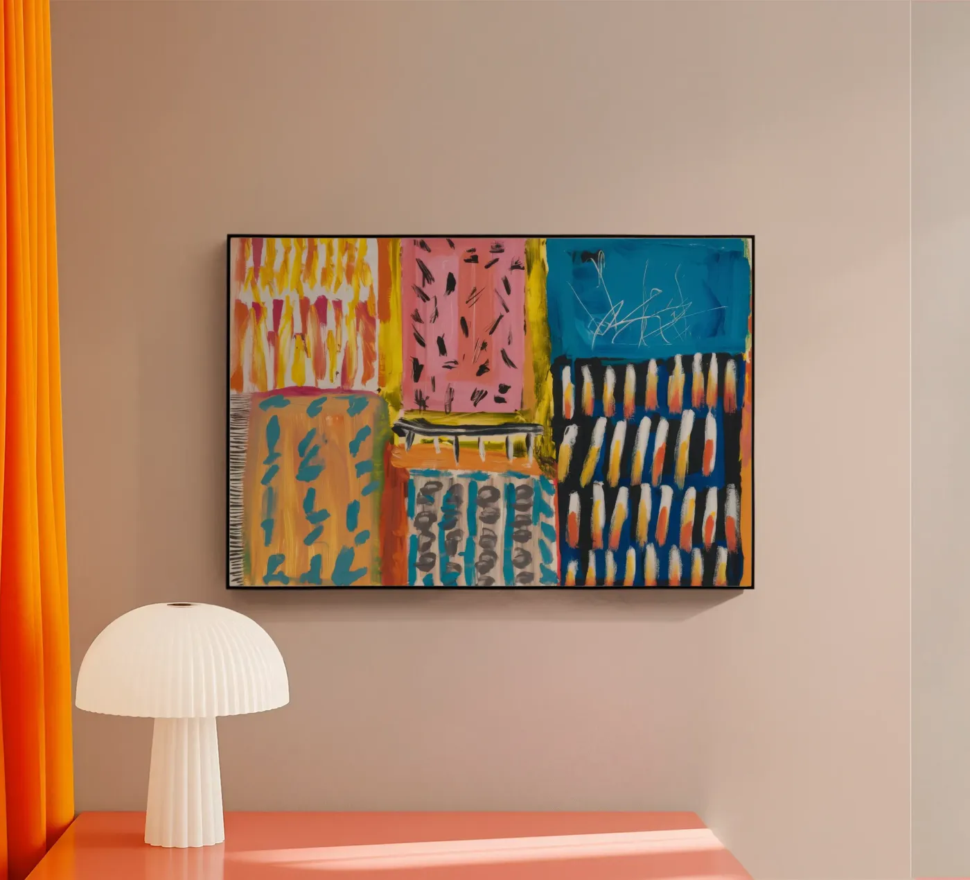 Mosaic Hue Patchwork Acryl-Glas von Sublime Layers