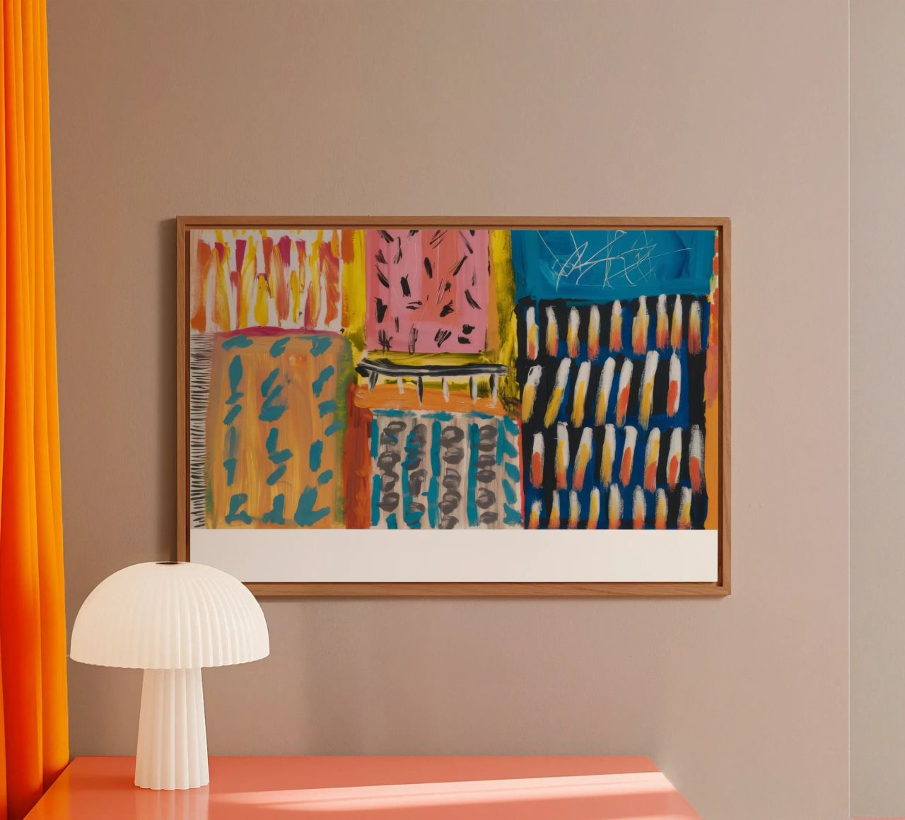 Patchwork a tinte mosaico alluminio dibond da Sublime Layers