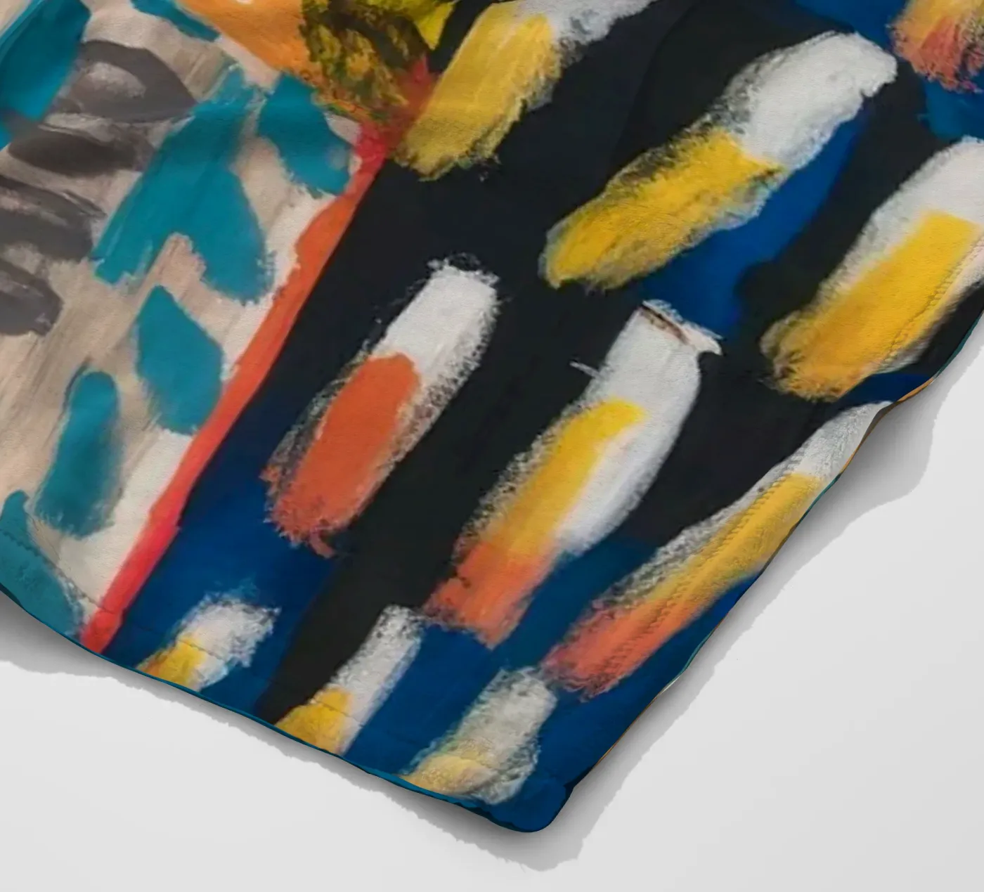 Mosaic Hue Patchwork fleece blanket by Sublime Layers