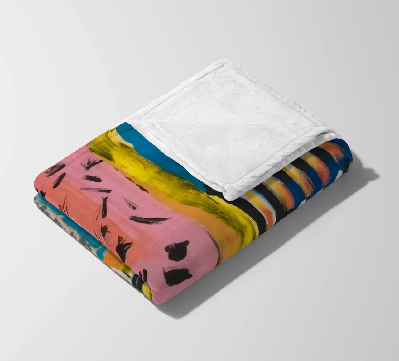 Patchwork a tinte mosaico coperta in pile da Sublime Layers