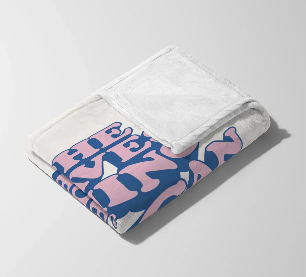 La cosa più coraggiosa che puoi essere è te stesso Stampa tipografica coperta in pile da THE MOTIVATED TYPE
