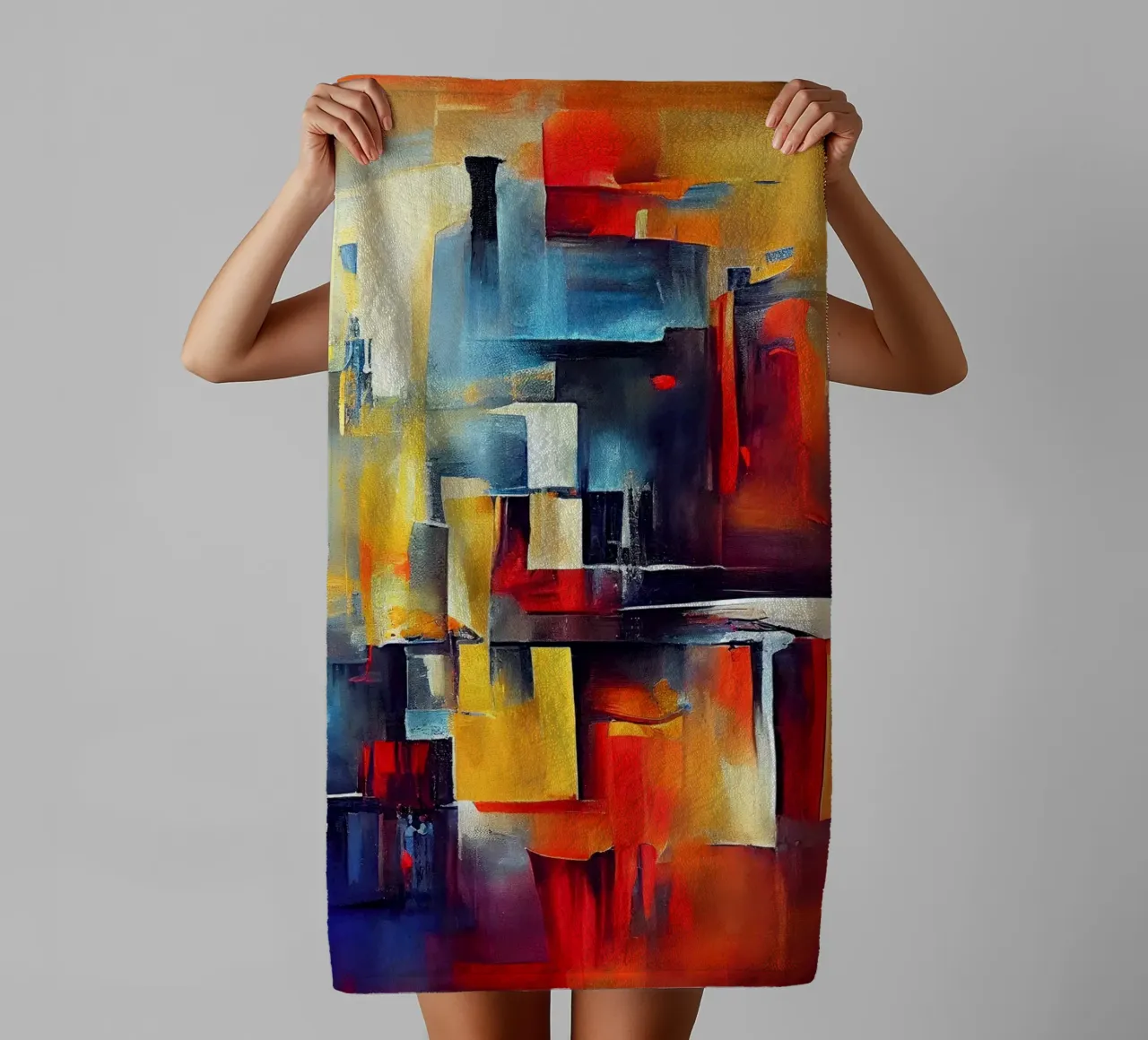 Astratto colorato asciugamano da bagno da Imagine
