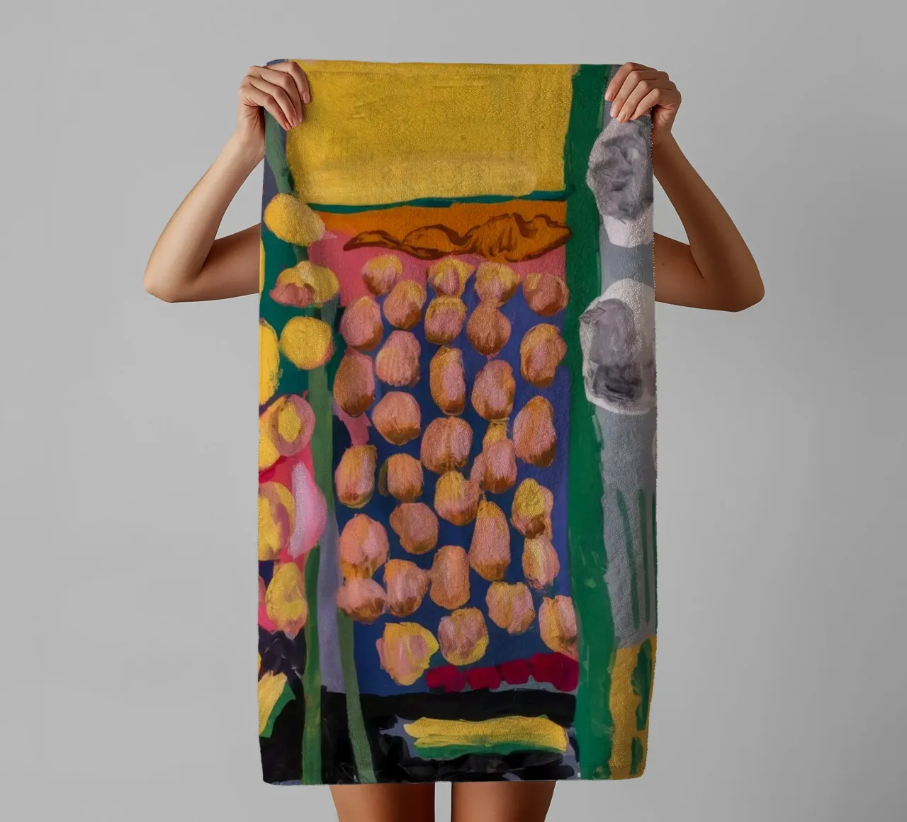 Chromatic Field Quilt towel by Sublime Layers