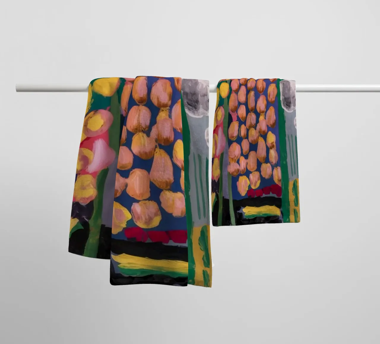 Chromatic Field Quilt towel by Sublime Layers