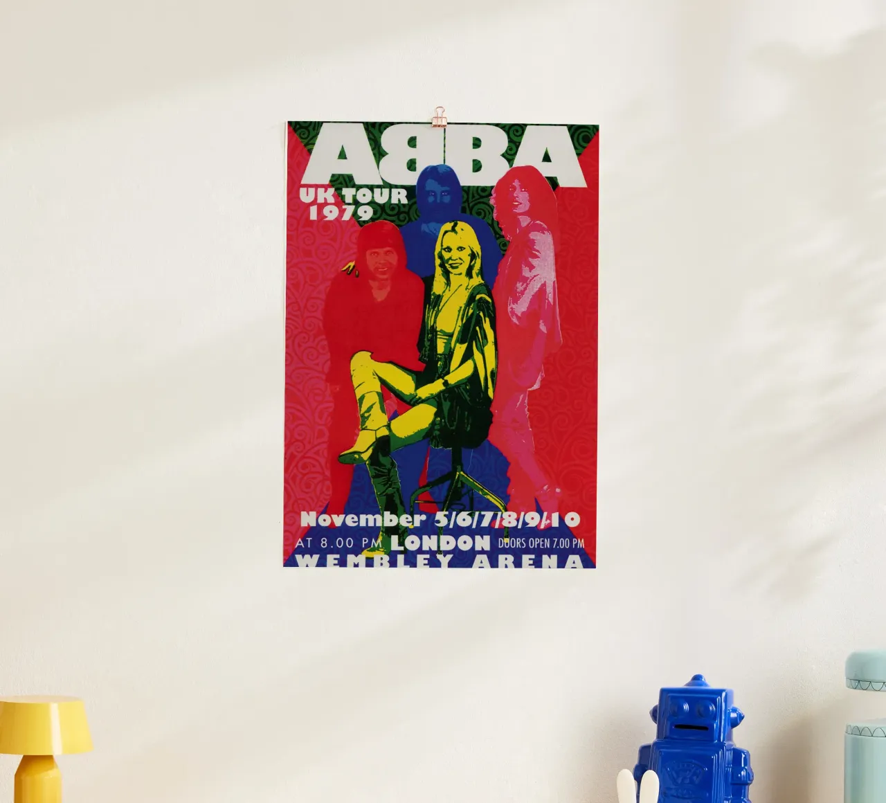 Gli ABBA e il sogno del vinile poster con telaio in plastica da buky