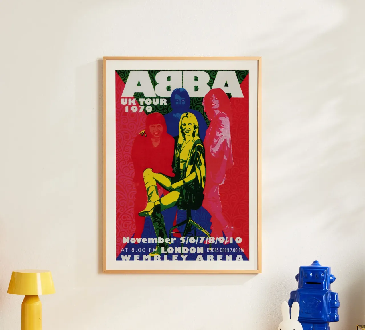 Gli ABBA e il sogno del vinile poster con telaio in plastica da buky