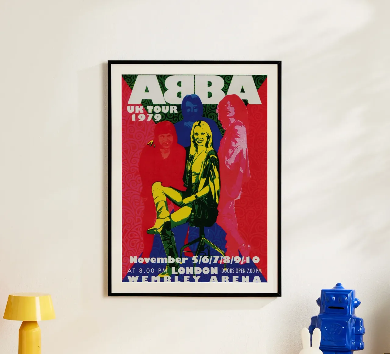 Gli ABBA e il sogno del vinile poster con telaio in plastica da buky