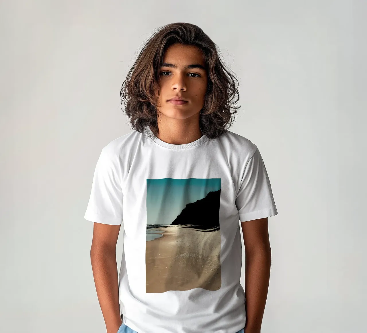 Beach Side kids t-shirt by Sebastian Hilgetag