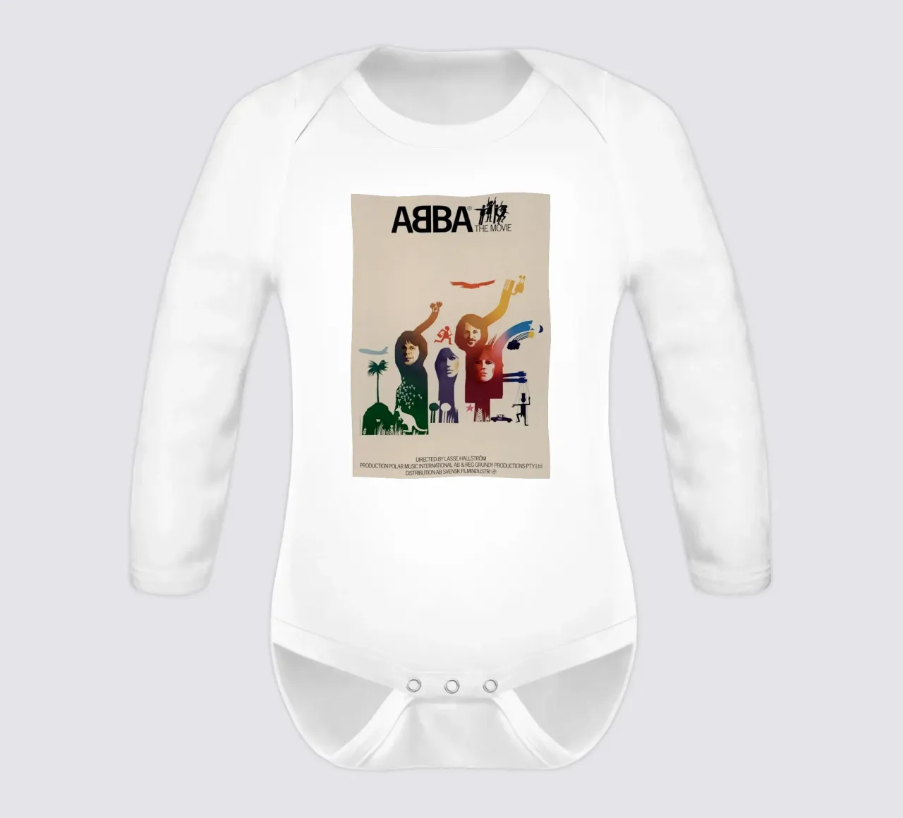 ABBAs Retro-Sinfonie Langarm Babybody von buky