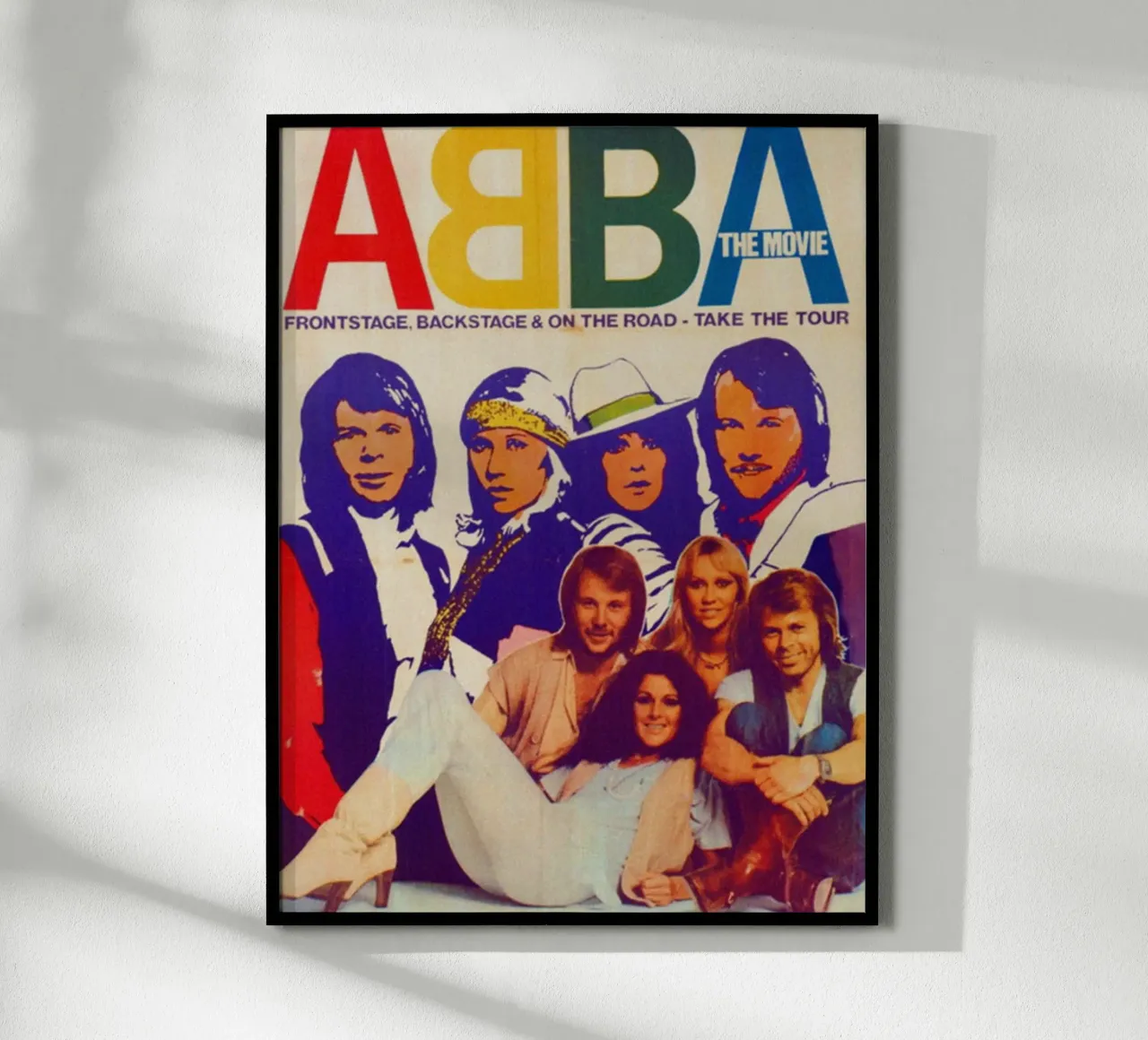 Il suono degli ABBA degli anni Settanta poster con telaio in alluminio da buky