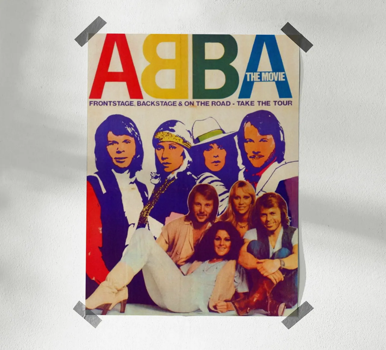 Il suono degli ABBA degli anni Settanta poster con telaio in alluminio da buky