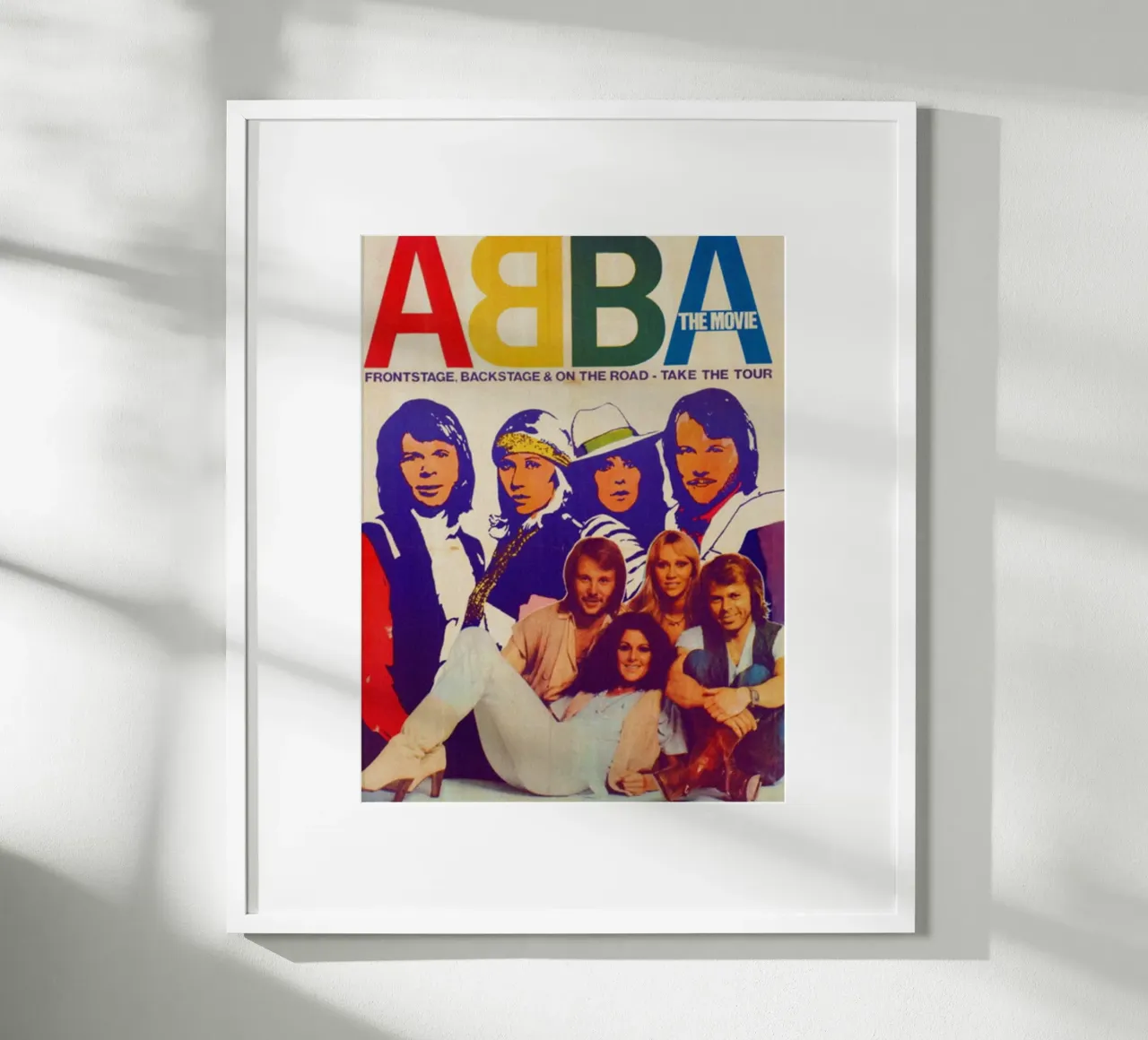 Il suono degli ABBA degli anni Settanta poster con telaio in alluminio da buky
