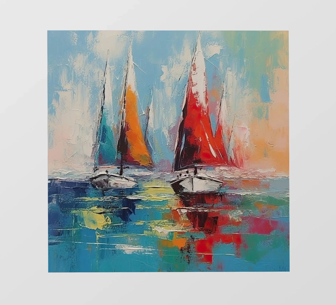 Zeilboot astratto telo in pvc da Imagine