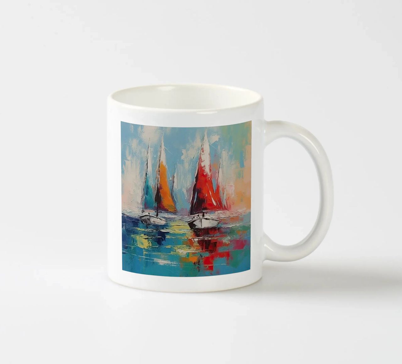 Zeilboot astratto tazza in ceramica da Imagine