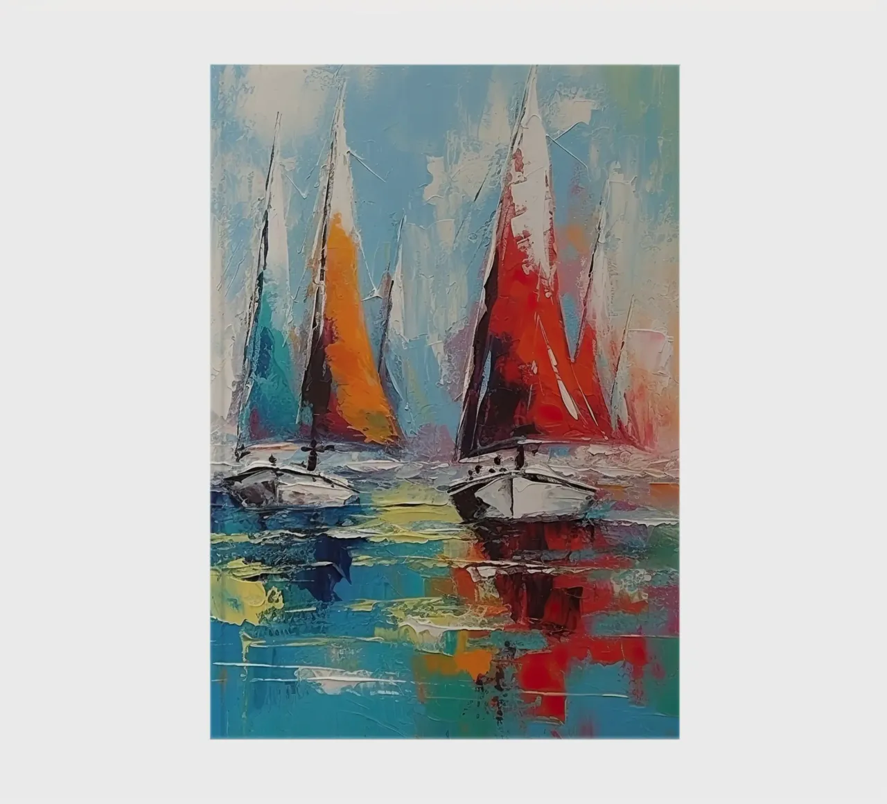 Zeilboot abstract Notizbuch von Imagine