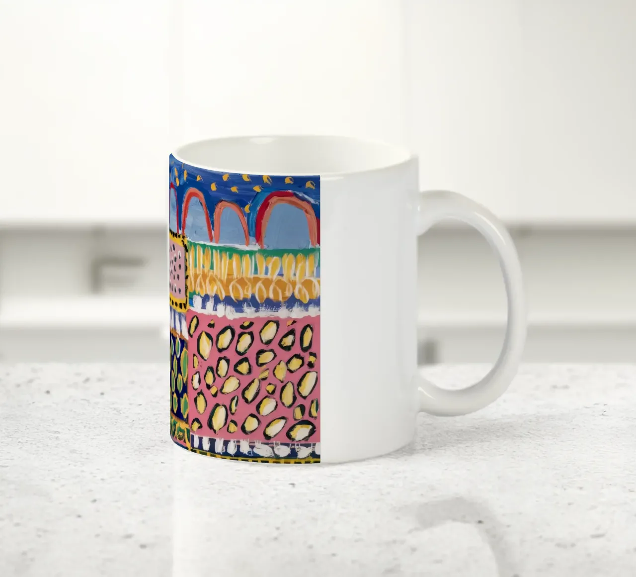 Tiered Garden Dream ceramic mug by Sublime Layers