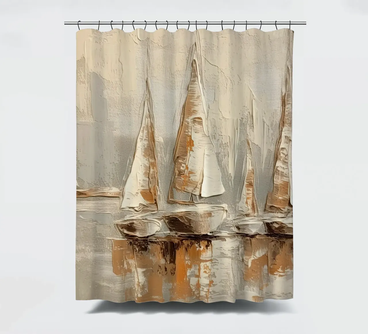Zeilboot abstract Duschvorhang von Imagine