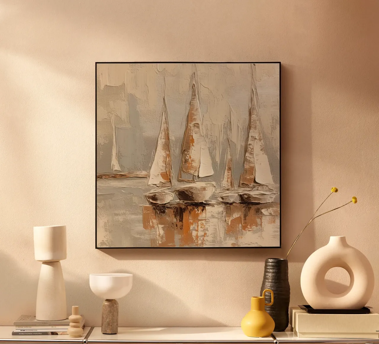 Zeilboot abstract forex plate by Imagine