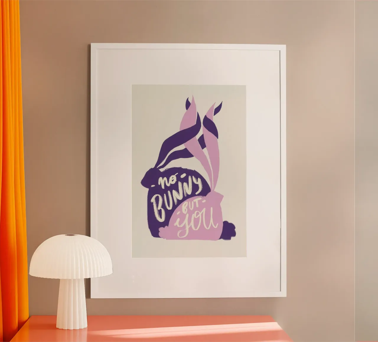 Hunny Bunny poster con telaio in plastica da Pure