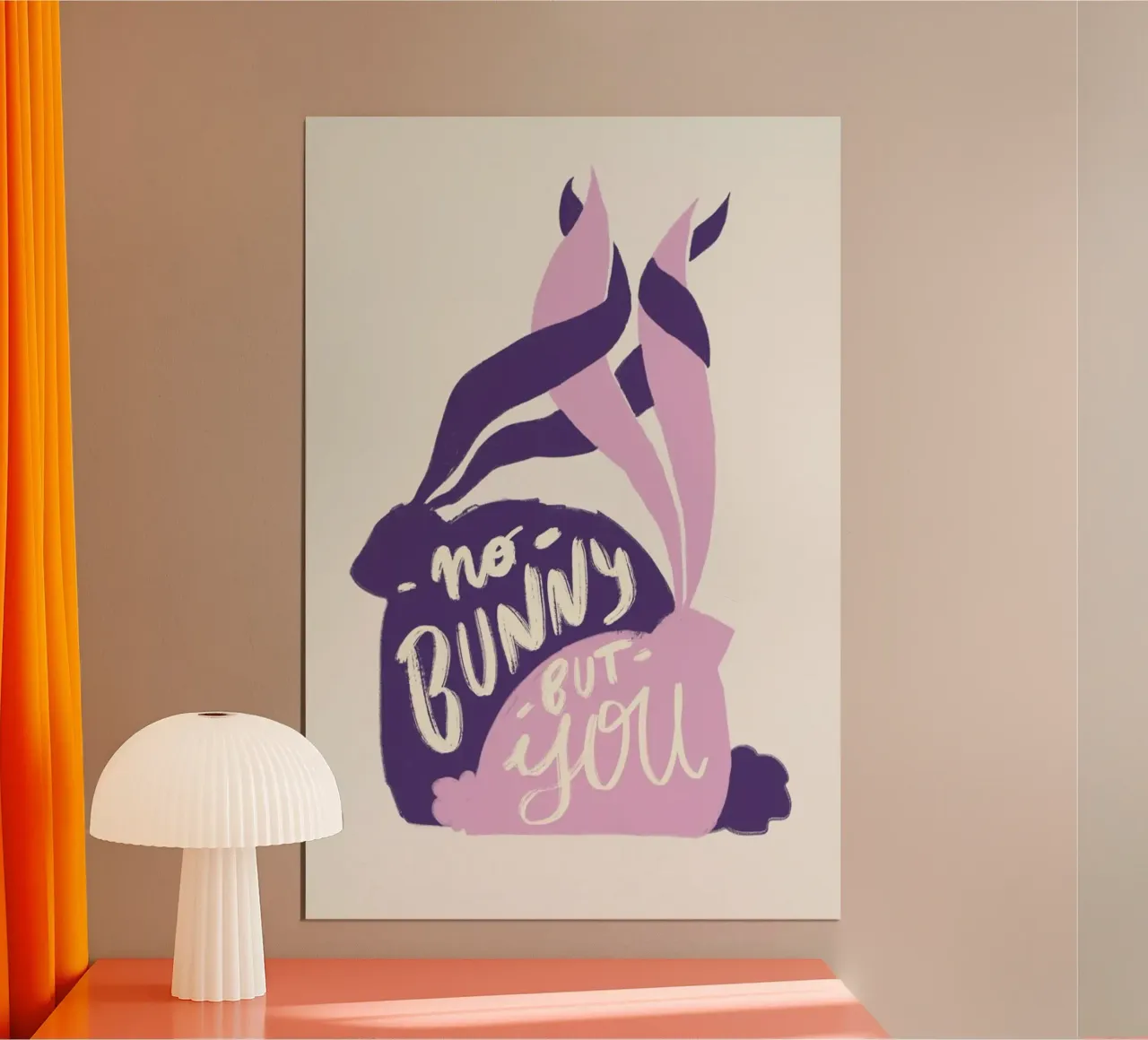 Hunny Bunny poster con telaio in plastica da Pure