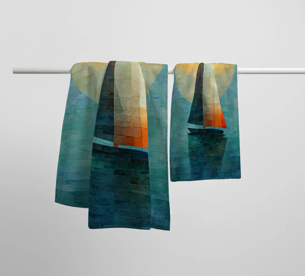 Zeilboot abstract towel by Imagine