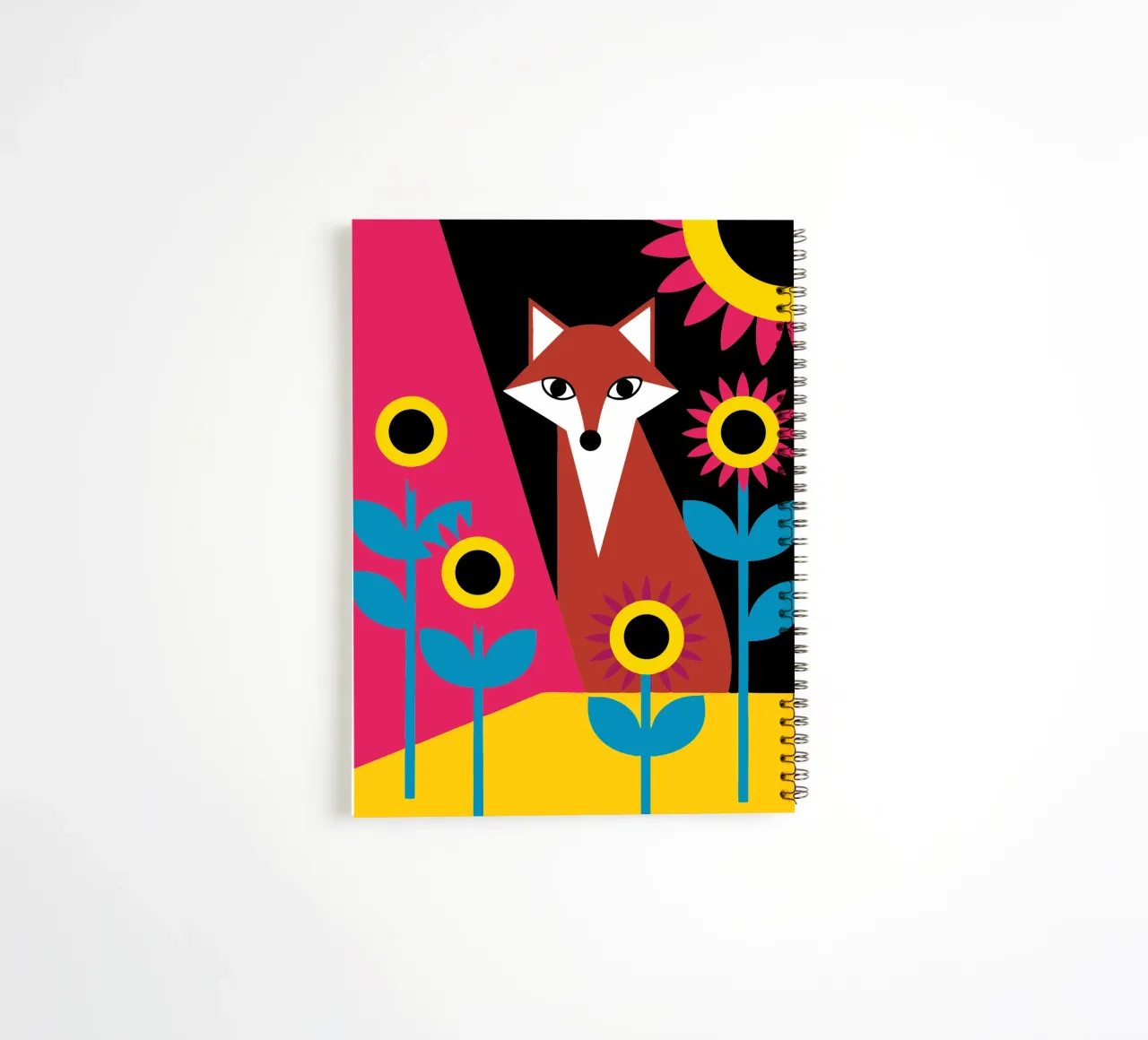 Renard et fleur carnet à spirale de LOOK DIFFERENT