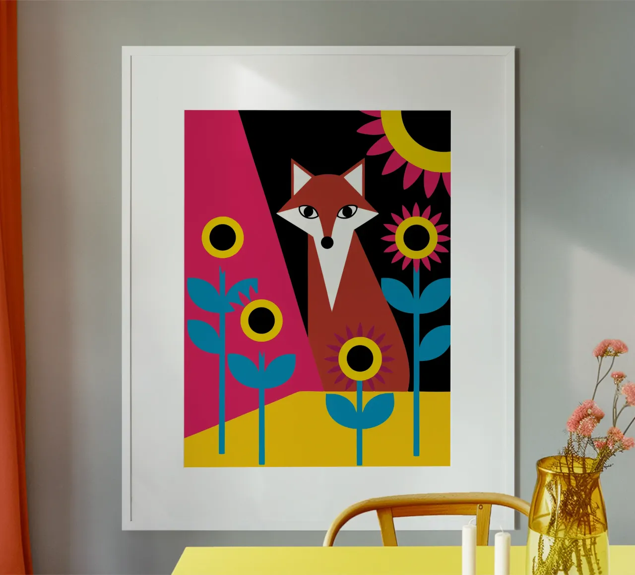 Volpe e fiore poster da LOOK DIFFERENT