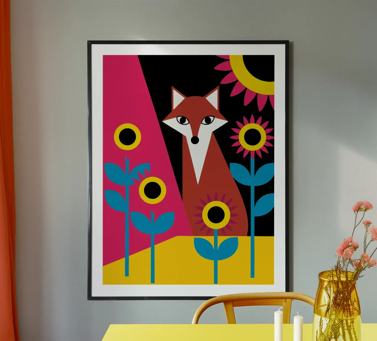 Volpe e fiore poster da LOOK DIFFERENT