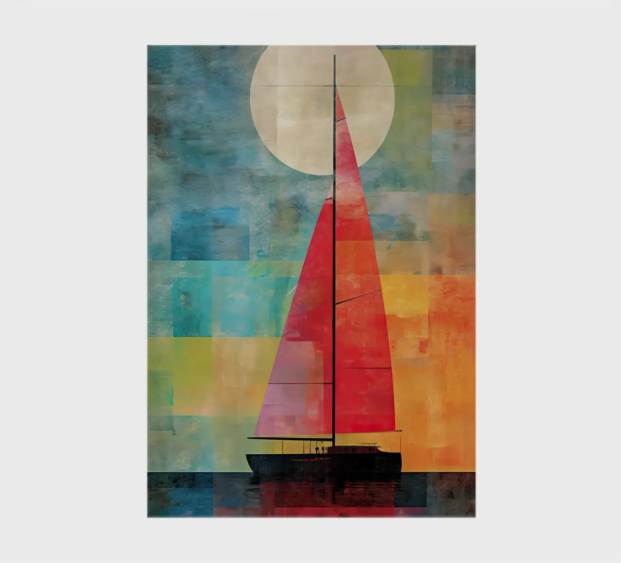 Zeilboot abstract notebook by Imagine