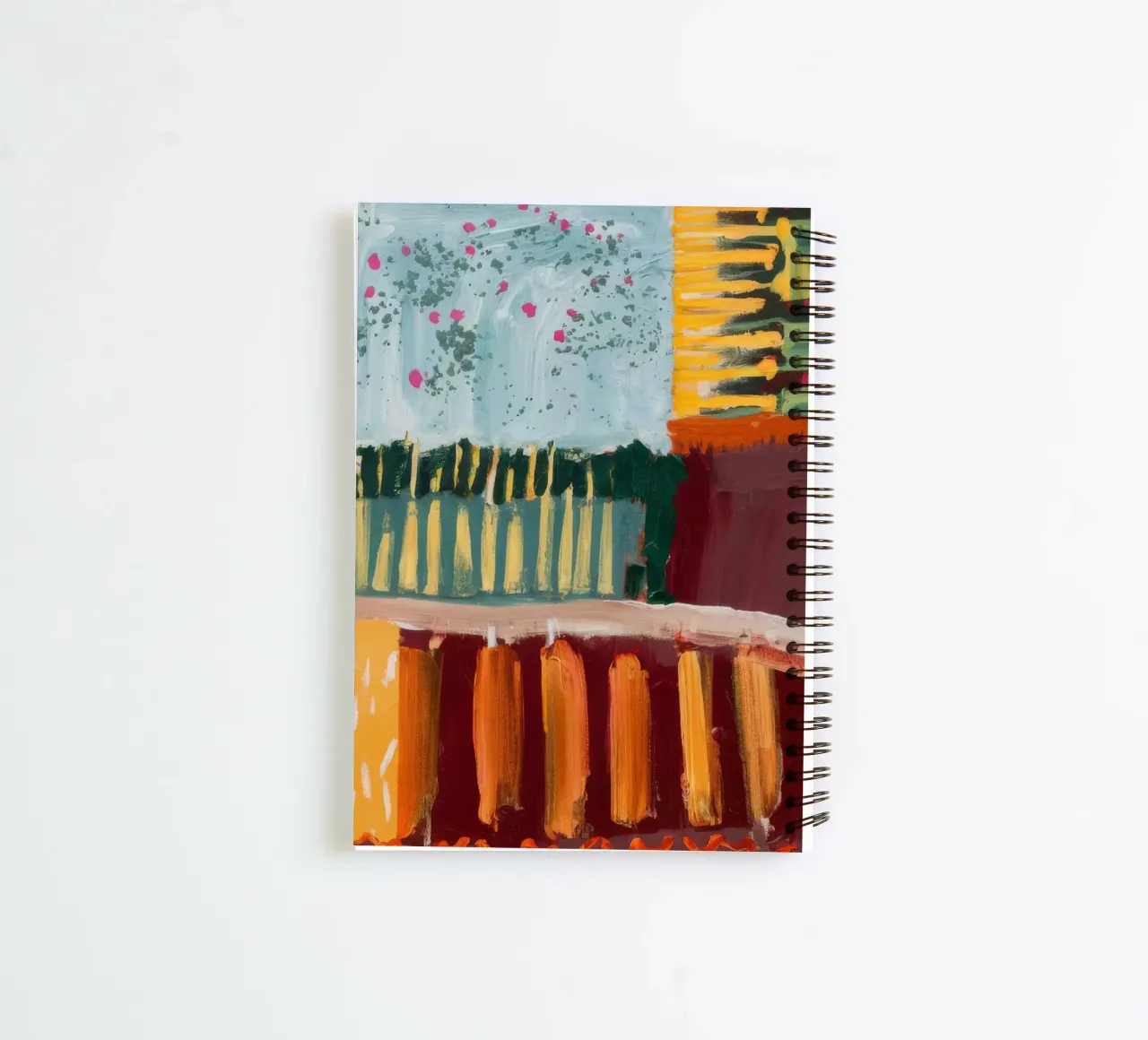 Autumnal Pattern Blocks spiral notebook by Sublime Layers