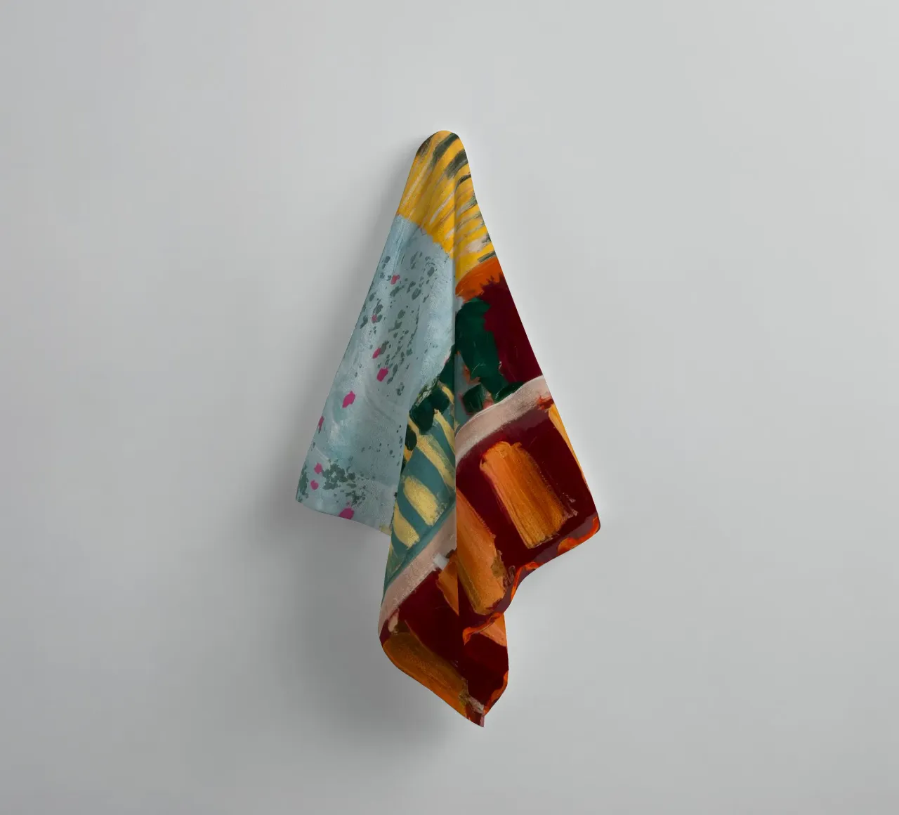 Autumnal Pattern Blocks towel by Sublime Layers