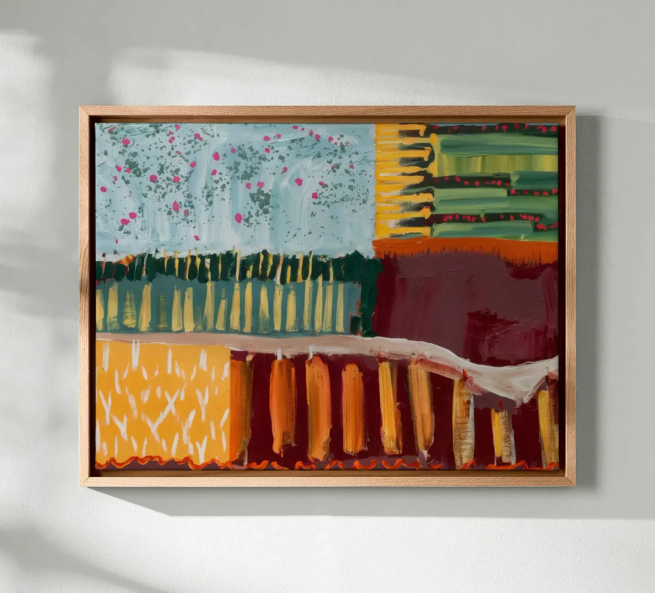 Autumnal Pattern Blocks canvas by Sublime Layers