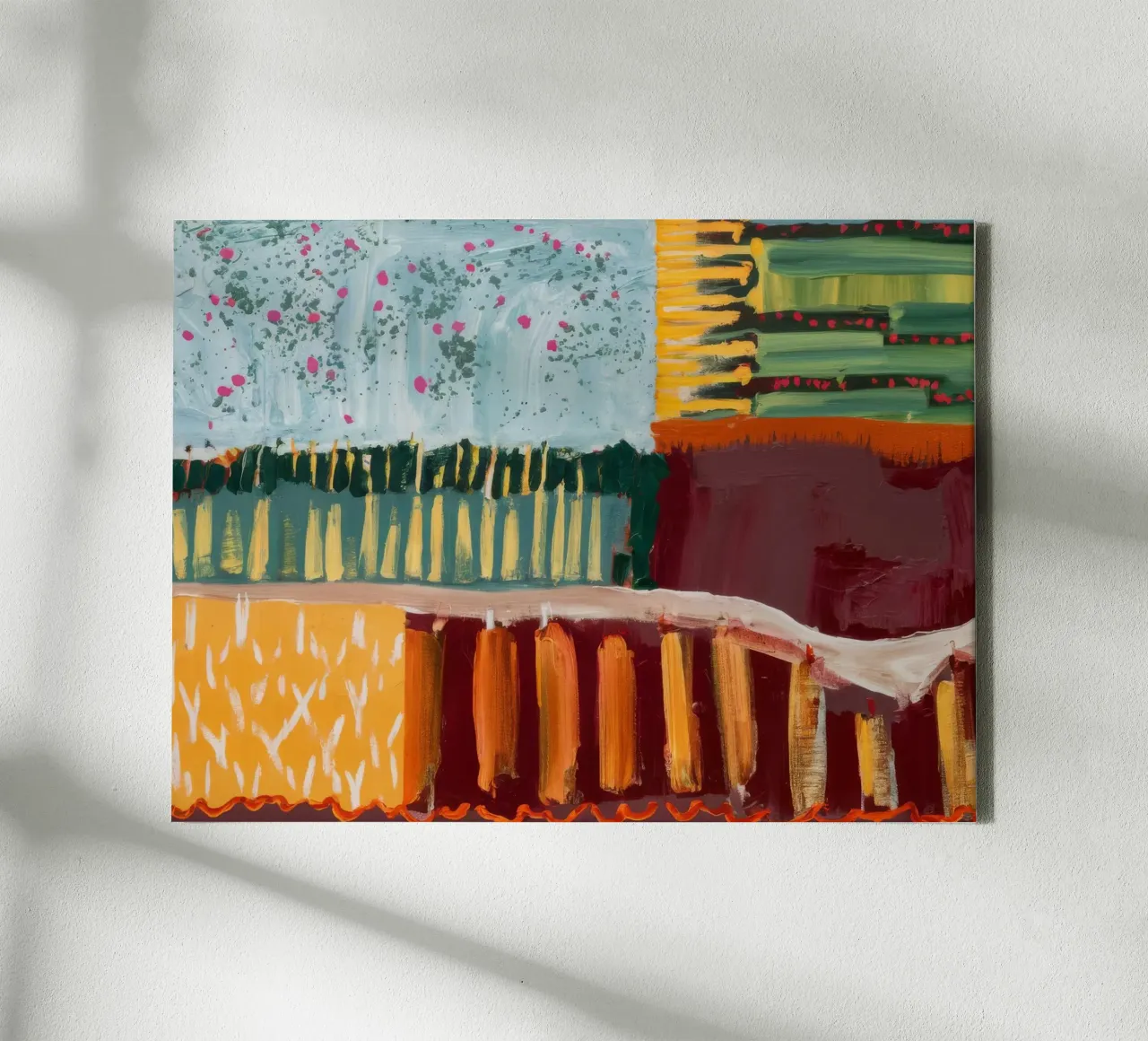 Autumnal Pattern Blocks canvas by Sublime Layers