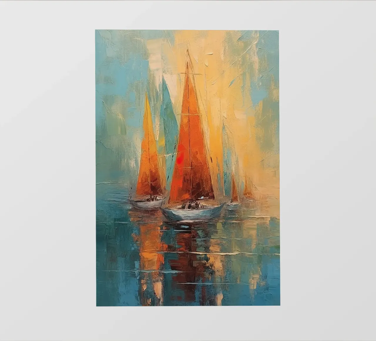 Zeilboot astratto telo in pvc da Imagine