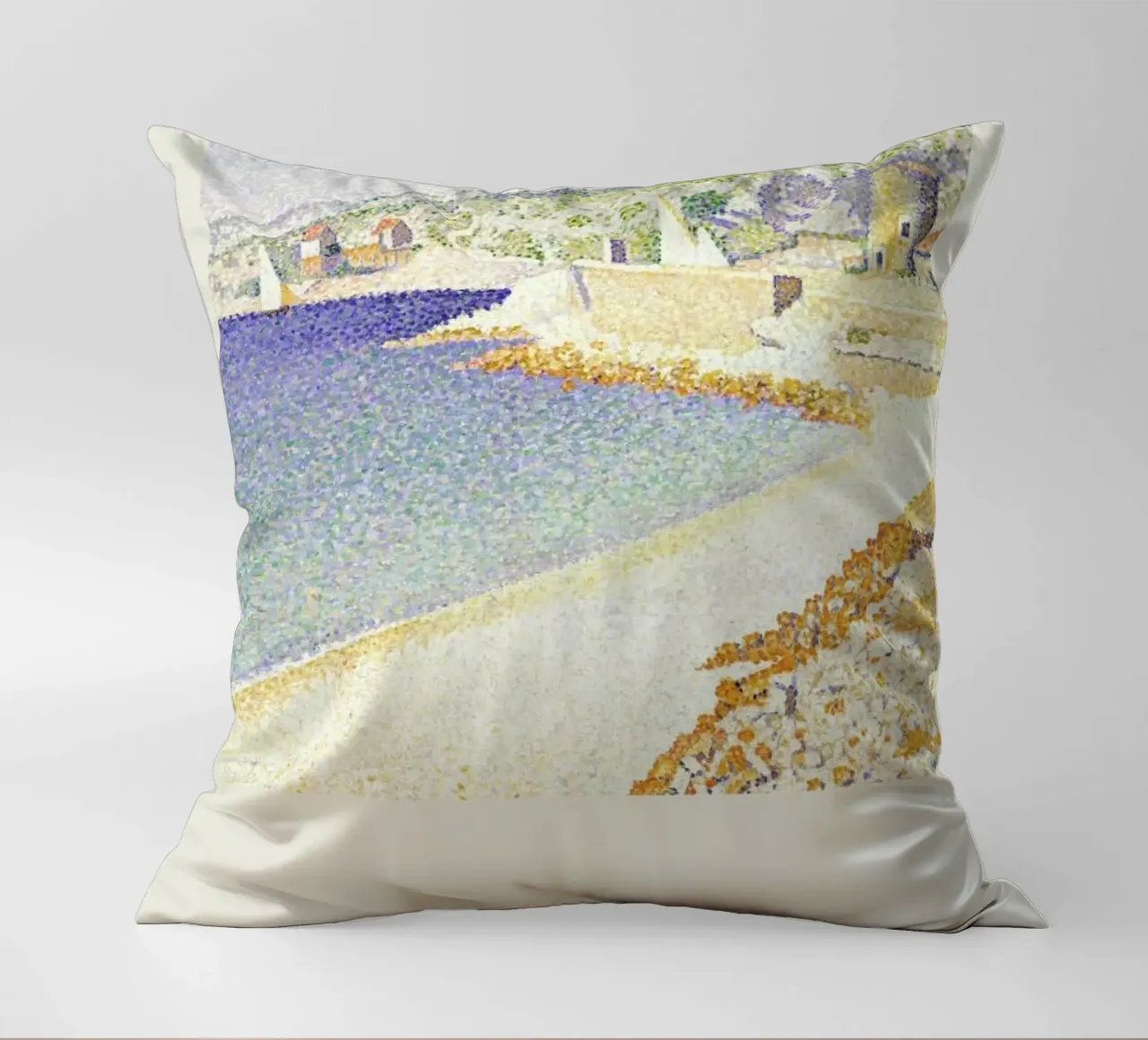 Signac - The Jetty at Cassis cuscino da Vintage by JUNIQE