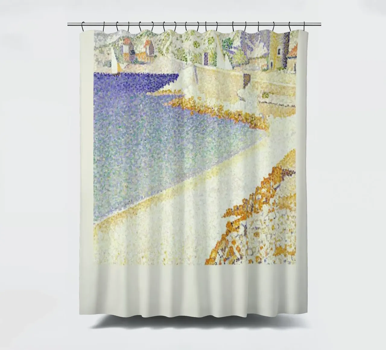 Signac - The Jetty at Cassis tenda da doccia da Vintage by JUNIQE
