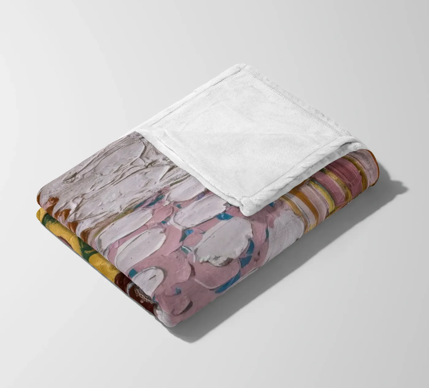 Irdene Blütenhügel Fleecedecke von Sublime Layers