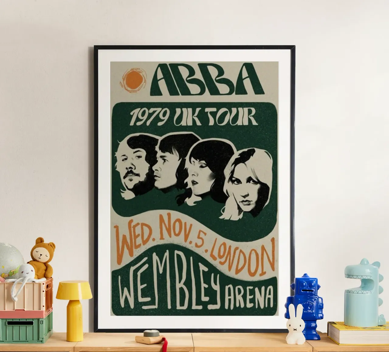 Mamma Mia Memories poster con telaio in plastica da buky