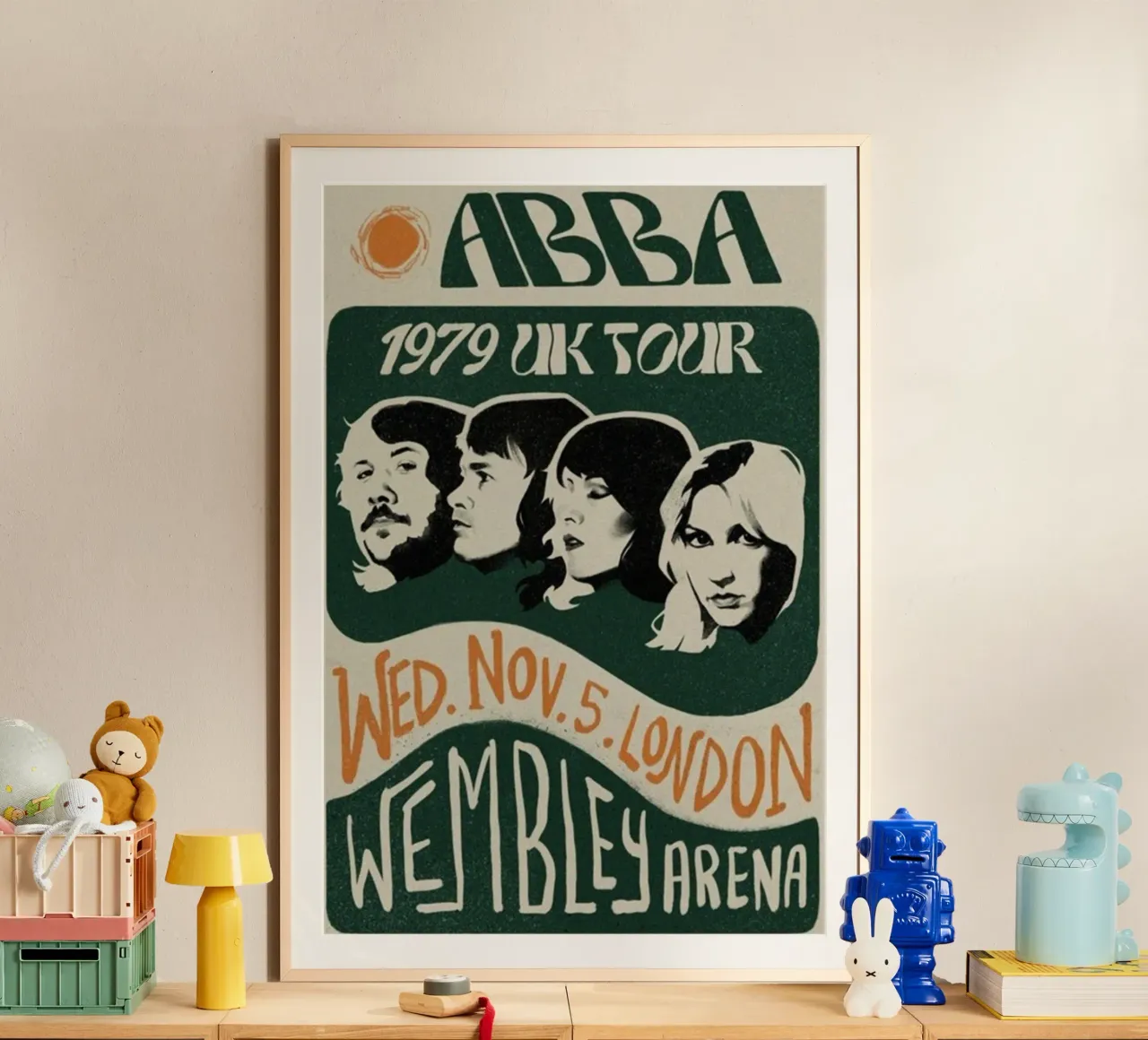 Mamma Mia Memories poster con telaio in plastica da buky