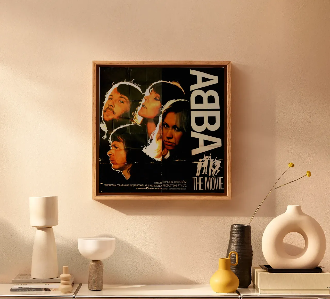 Vintage ABBA Vibes Only canvas with Floater frame by buky