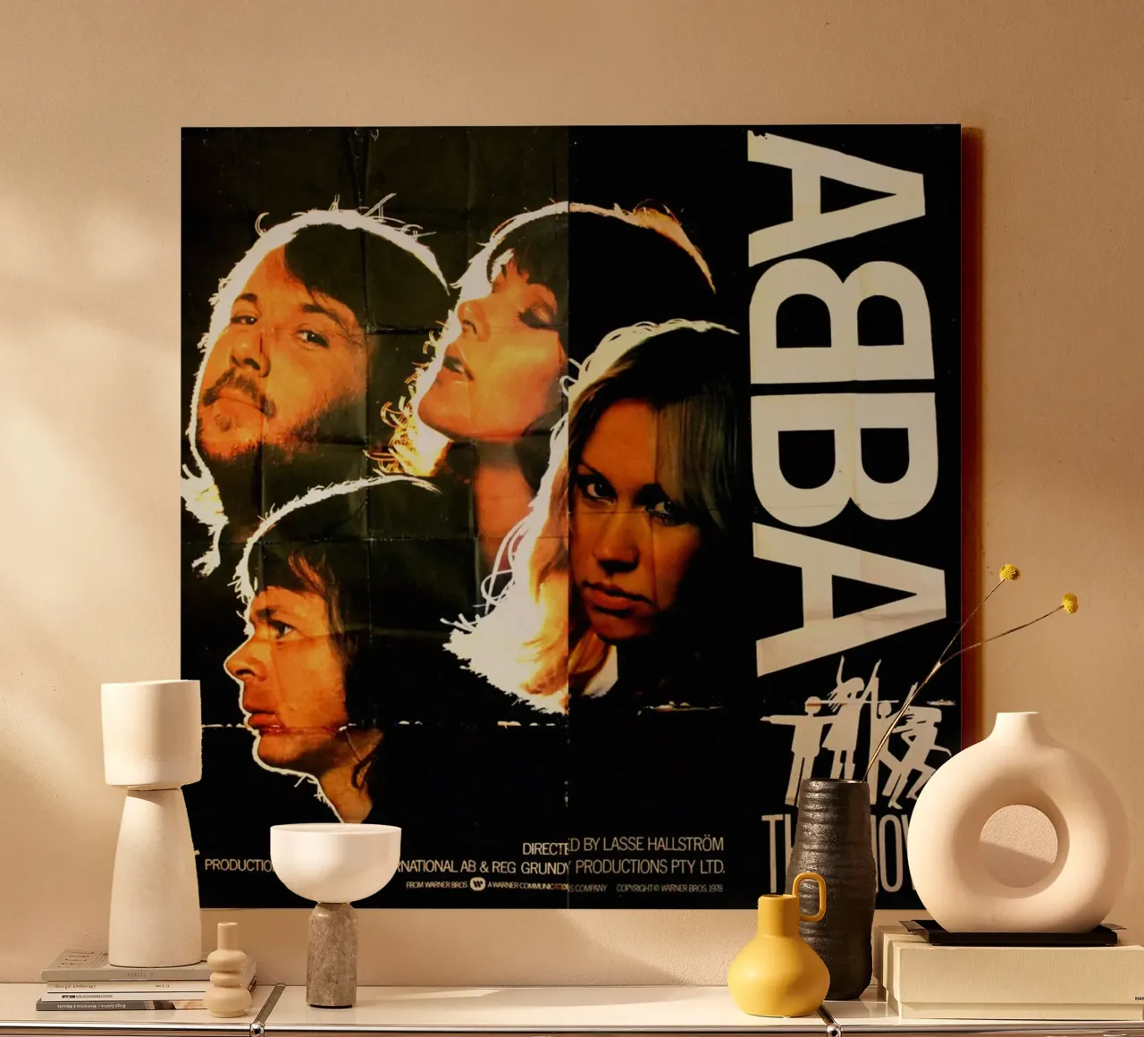 Vintage ABBA Vibes Only canvas with Floater frame by buky